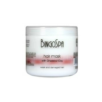 .BINGOSPA - Maska do włosów z glinką Ghassoul 500ml .